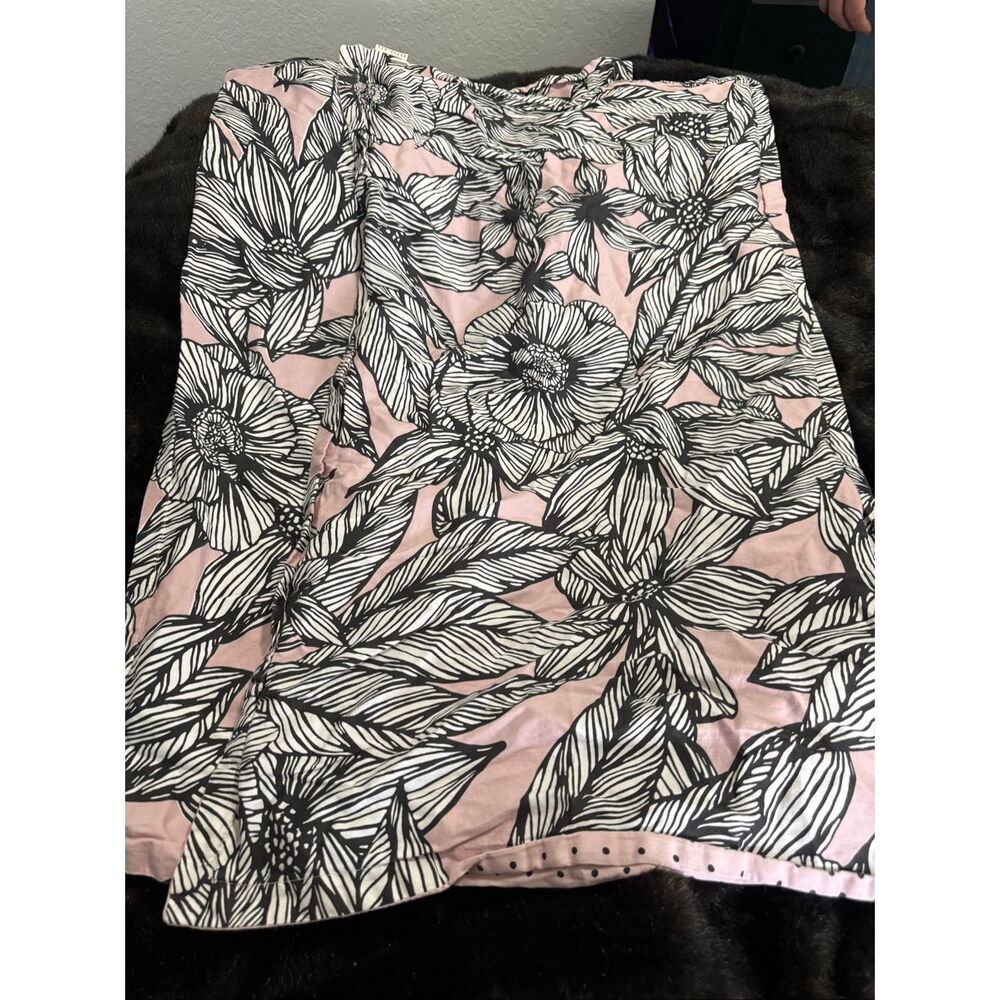 Ted Baker  King Shams Vietnm Pink Black White Floral Pillow Cases